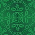 thumbnail image 1 of Ahgly Company Indoor Square Patterned Deep Emerald Green Area Rugs, 5' Square, 1 of 1
