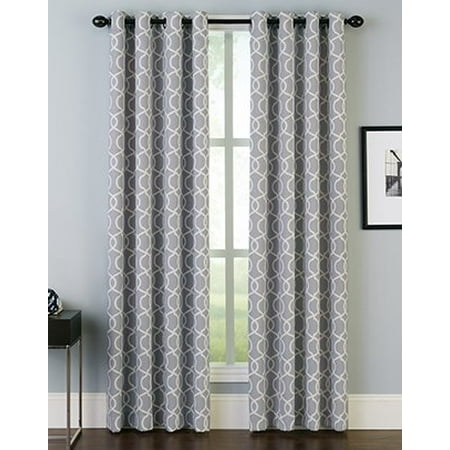 Trellis Irongate Curtain Panel 84 Grey Grey By Peri Home From