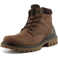 thumbnail image 6 of Ecco Tredtray Men's Hydromax Waterproof Leather Ankle Boot In Coffee Size 6/6.5, 6 of 6