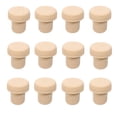 thumbnail image 3 of WHAMVOX Set of 12 Natural Wood Wine Bottle Stoppers, Polymer Cork Plugs, 3 x 2.8 x 2.8 cm, Reusable Sealing Caps, 3 of 5