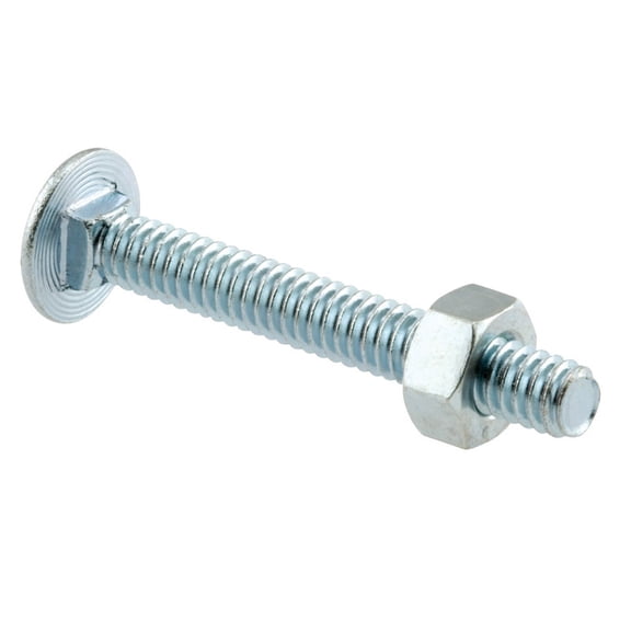 Prime Line GD52103 Carriage Bolts with Nuts- 12 Pack