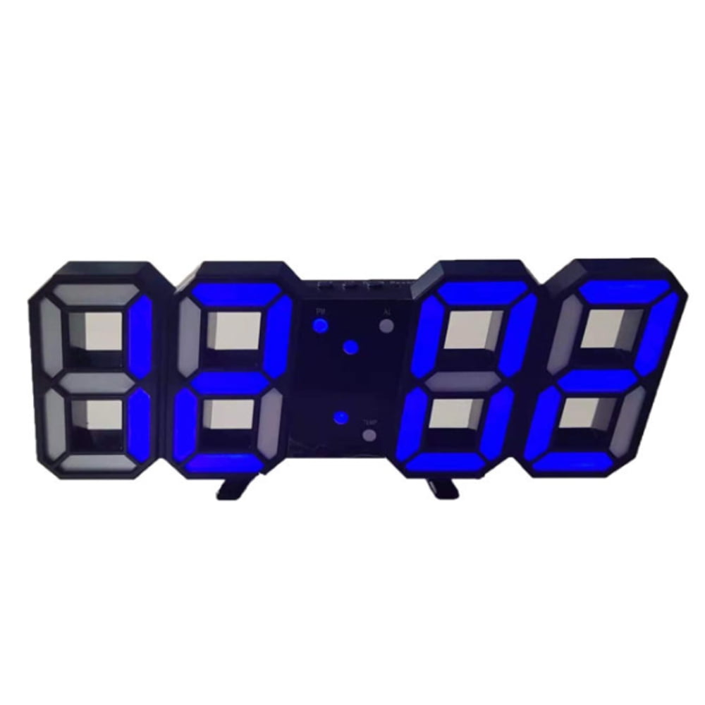 Ledander 3D Digital Alarm Clock,Wall LED Number Time Clock, Led