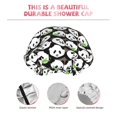 thumbnail image 3 of KLL Panda Bear Pattern Shower Cap & Bath Cap for Women,Reversible Oversized Waterproof Shower Caps for all Hair Lengths,Elastic Reusable Bathing Hair Cap, 3 of 6