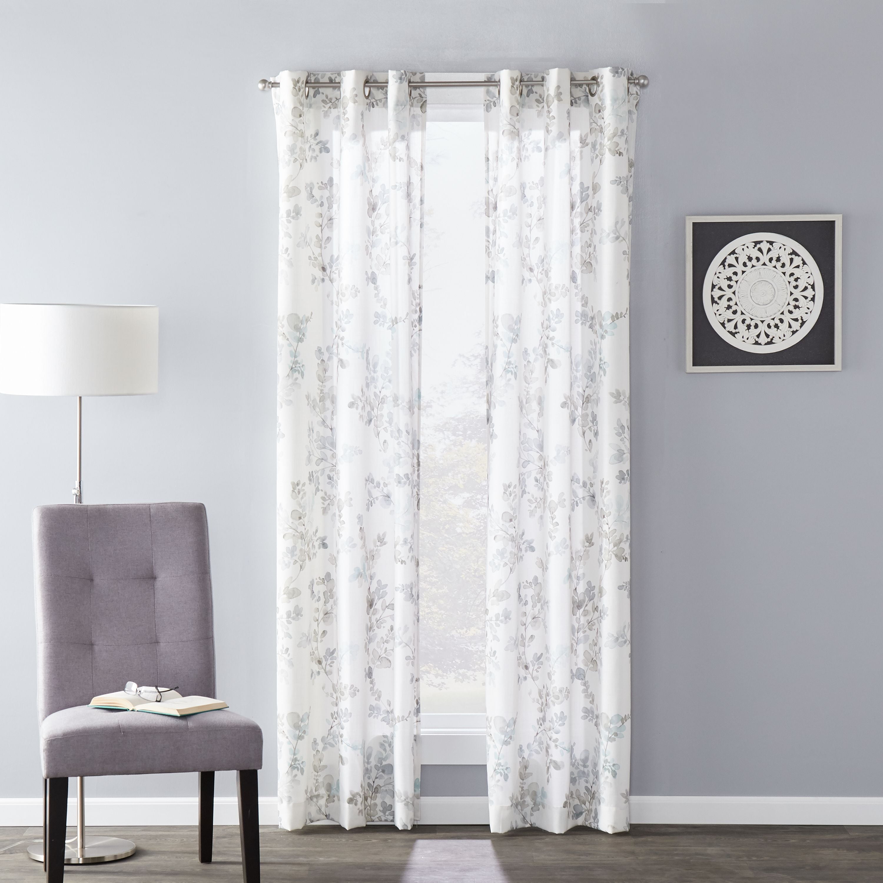 SUNSAFE by SKL Home Refresh Light Filtering Window Curtain Panel with