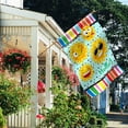 thumbnail image 4 of Hello Grimacing Sun Decorative Funny Garden Flag Double Sided 12x18 Inch, 4 of 6