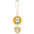 thumbnail image 1 of Get Rich Get Rich Mahjong Car Keychain Angel Wing Pendant, 1 of 4