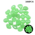 thumbnail image 2 of Dengmore Gift 100pcs Glow in The Dark Pebbles Luminous Stones Rocks For Garden Deco Green, 2 of 2