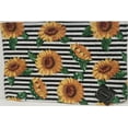thumbnail image 2 of Set Of 2 Same Kitchen Tapestry Placemats, 13"X19", Sunflowers & Black Stripes,Hc, 2 of 6
