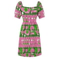 thumbnail image 5 of Pink & Green Fashions & Products A-Line Sleeveless Dress summer dresses for women 2024 summer women's dress 2024, 5 of 6