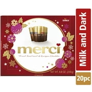 Merci Holiday Finest European Holiday Christmas Chocolates, 8.8oz