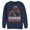 Navy Blue, variant on Men's Marvel Deadpool No One Cares Sweatshirt Navy Blue Medium