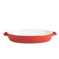 thumbnail image 6 of 10 Strawberry Street Sienna Oval 13" and 10.5" Stoneware Bakeware Set of 2, Red, 6 of 7