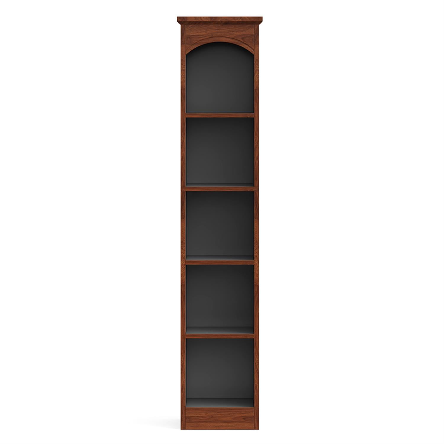 Demi Bonn 6 Tier Narrow Bookcase, Wood Bookshelf Storage Organizer, 71" Tall Display Standing Shelf Unit for Bedroom, Living Room, Brown