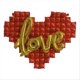 thumbnail image 1 of Heart Shaped Background Wall Foil Balloon Love Letter Balloons C, 1 of 5