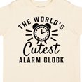 thumbnail image 4 of Inktastic The Worlds Cutest Alarm Clock Boys or Girls Toddler T-Shirt, 4 of 5