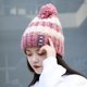 thumbnail image 3 of Gorro de punto de invierno para mujer, gorro cálido con forro polar a la moda, gorro de lana para ciclismo a prueba de frío para invierno para mujer, 3 of 4