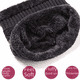 thumbnail image 4 of Gorro de invierno nuevo para hombre, gorro de lana gruesa con forro polar, cálido gorro de algodón para invierno, gorro tejido para otoño e invierno para mujeres jóvenes, venta al por mayor, 4 of 6