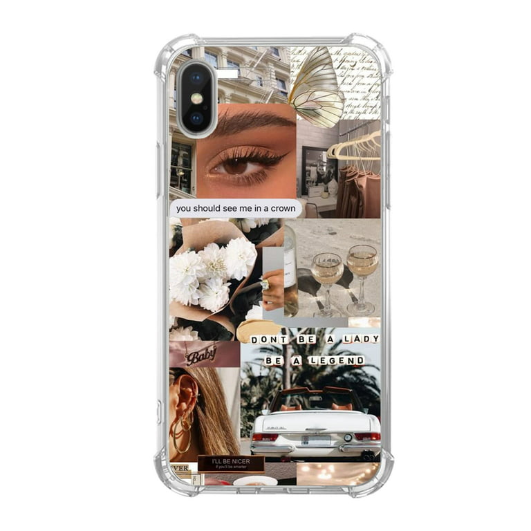 For iPhone 15 Pro Max 14 12 13 XR 7 8 Plus XS Cute City Label Pattern Phone  Case