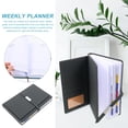 thumbnail image 3 of Miangastore A5 Schedule Planner Black Paper 1Set Rectangular Simple Design, 3 of 8