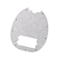 thumbnail image 4 of MERIGLARE Bass Pickguard Anti Scratch Guard Plate 9 Hole Accessory Replacements Protection Hardware Bass Guitar Pickguard Scratch Plate Bright White, 4 of 9