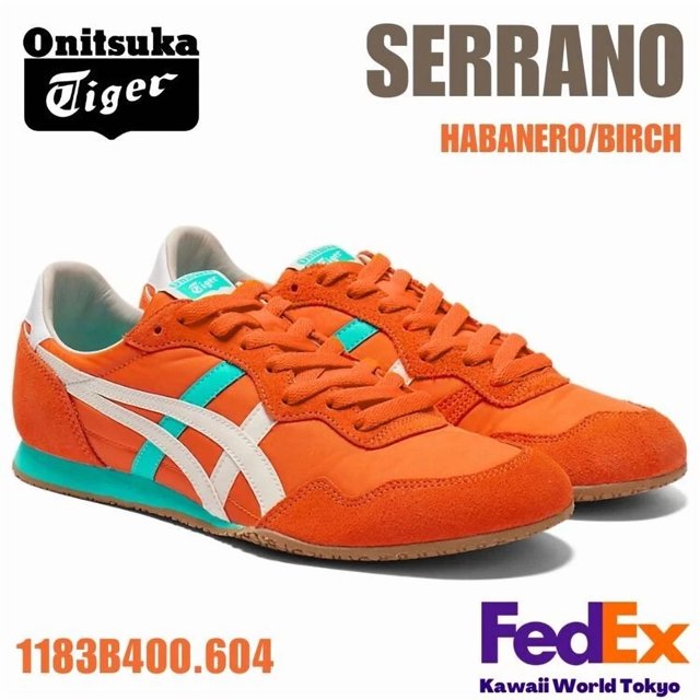 Onitsuka Tiger SERRANO HABANERO/BIRCH 1183B400 604 UNISEX Sneaker NEW!! F/S