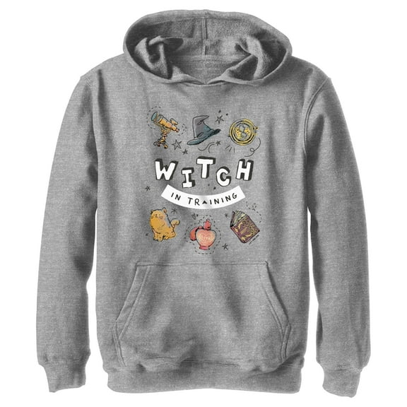 Boy's Harry Potter Witch in Training Pull Over Hoodie Athletic Heather Small