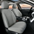 thumbnail image 4 of Florich Full Set Car Seat Covers, Premium Faux Leather Seat Protectors, Breathable Material Cushions Universal Fit for Most Cars, Gray, 4 of 8