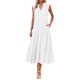 thumbnail image 1 of Vestido fluido con cuello en V y corte en A para mujer - Ligero, ideal para la playa o el brunch, poliéster y spandex, tallas S-XXXL, 1 of 6