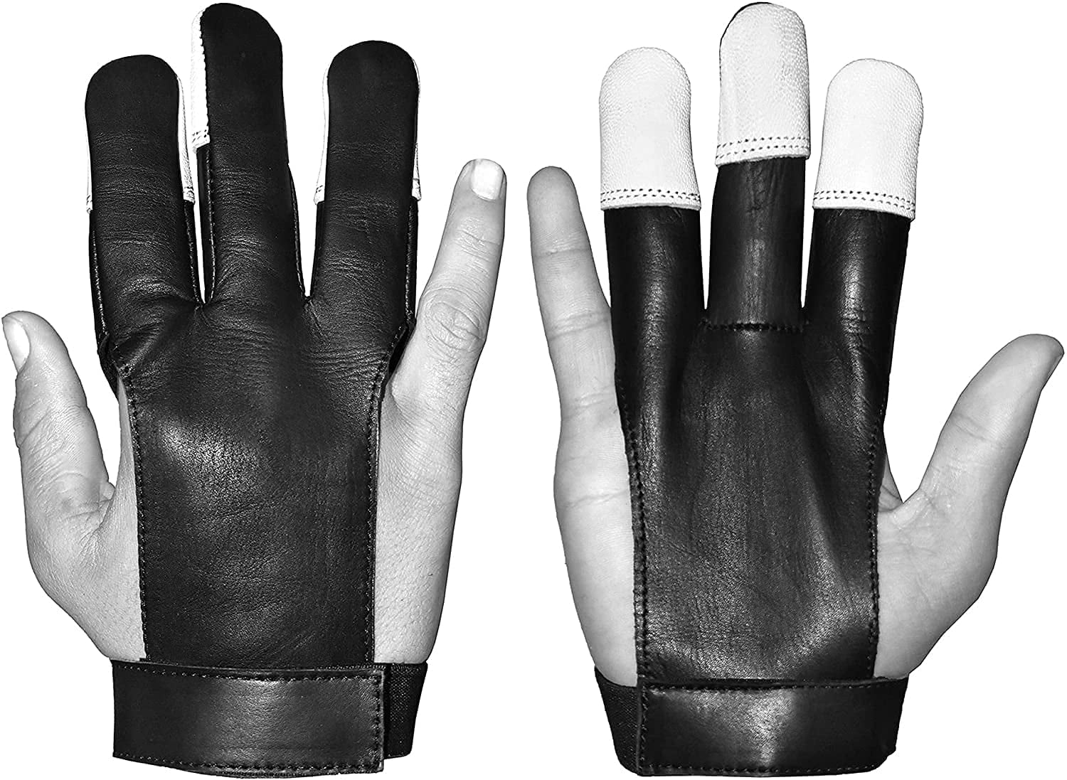 UNIVERSE ARCHERY Leather Archery Glove Handmade Shooting Hunting Three Finger Gloves Recurve