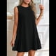 thumbnail image 4 of Vestido Tipo Chaleco Sin Mangas con Cuello Redondo en Color Liso, Color Negro, Talla S, 4 of 6
