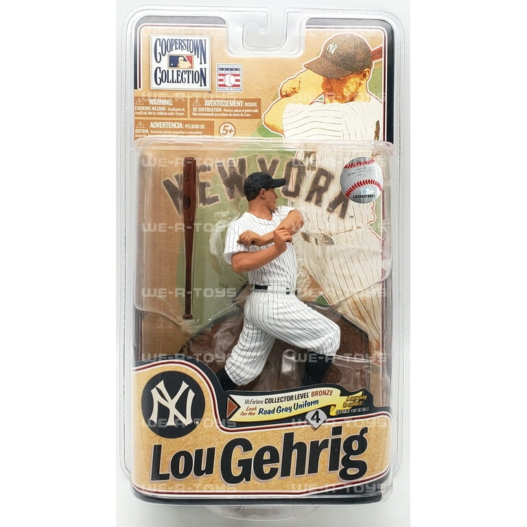 Lou Gehrig Action Figure White Uniform Cooperstown