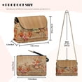 thumbnail image 7 of Pzuqiu Flower Printed Crossbody Leather Bags for Women Minimalist Lightness Leather Quilted Shoulder Bag with Chain Strap Fashion Compact Trendy Gifts for Women, 7 of 7