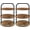 Rotating round- 2pc, variant on Wooden Cupcake Stand for 100 Cupcakes, 3 Tier Large Dessert Table Display Set, Cupcake Tower Tiered Tray Stand, Serving Tray for Party Supplies, Vendor Display, Farmhouse Decor