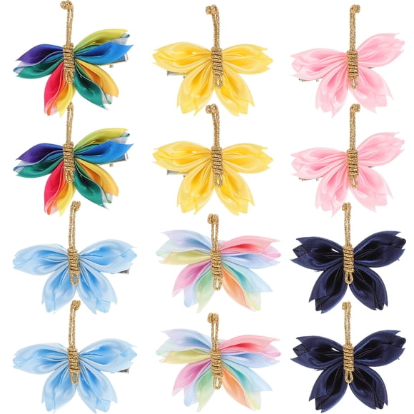6 Pairs Butterfly Hair Clips Hair Butterflies Ornaments Small Butterfly Hair Barrettes