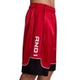 thumbnail image 4 of AND1 Men's and Big Men's All Court Colorblock Short, 11" inseam, up to Size 5XL, 4 of 7