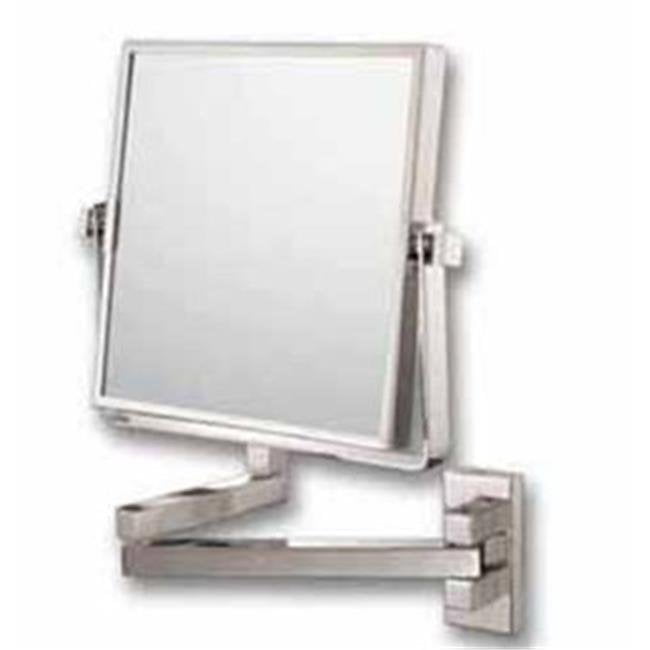 for sale online Br Aptations 21873 Minimalist Rectangular Wall Mirror In Brushed Nickel 