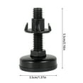 thumbnail image 3 of Niyofa 4PCS Adjustable Furniture Levelers Feet Leveling Leg Heavy Duty Lifting Furniture Leg for Cabinet Sofa Table Chair Kitchen with Foot Pads 4 PCS 3/8- 16 Thread, 3 of 8