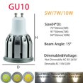 thumbnail image 1 of Focos LED regulables COB para el hogar, lámparas brillantes de aluminio, 5W, 7W, 10W, 110V, 220V, C36, E27, E12, E14, B22, B15, GU10, GU5.3, 1 of 4