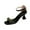 Black, variant on LOVZFMLL Heel Sandals for Women 2025 Flare Heels Square Open Toe Ankle Strap Dress Sandals for Casual Walking Wedding Dating Gold 6