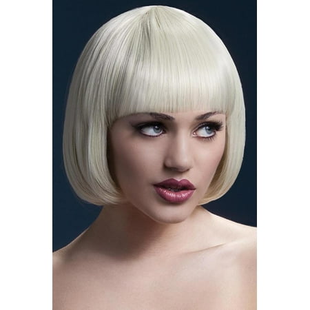 Fever Mia Short Blonde Wig With Bangs, One Size