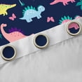 thumbnail image 4 of Manfei Teens Children Cute Dinosaur Curtains Pack of 2 (42x84 Each),Kawaii Wildlife Dino Curtains Blackout,Cute Woodland Animal Bedroom Curtains,Luxury Bedroom Decor, 4 of 6