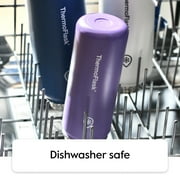 ThermoFlask 64 oz Double Wall Vacuum Insulated Stainless Steel Water Bottle with Chug Spout Lid, Pitch Black