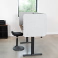 thumbnail image 3 of VIVO Gray Clamp-on/Screw-on 24" x 24" Desktop Privacy Panel Cubicle Desk Divider, 3 of 8