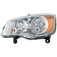 thumbnail image 2 of Headlight Compatible with DODGE GRAND CARAVAN 2011-2018/TOWN AND COUNTRY 2008-2016 LH Assembly Halogen Chrome Interior - CAPA, 2 of 5