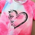 thumbnail image 6 of UAYOTSE Summer Toddler Girl Clothes Girl Clothes Size 6 Toddler Baby Girl Summer Clothes Short Sleeves T-Shirt Tops + Shorts Cute Outfits Set,Sizes 6-7 Years, 6 of 8