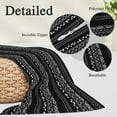 thumbnail image 3 of Black and White Geometric Long Body Pillow Covers, Modern Abstract Art Soft Breathable Throw Pillow Cases with Invisible Zipper, Decorative Pillowcase Pillows Protectors for Sofa Bed Couch 20"x60", 3 of 9