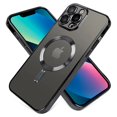 thumbnail image 1 of Luxury Wireless Charge Magsafe Phone Case For iPhone 16 15 14 13 12 11 Pro Max Transparent Magnetic Electroplate Bumper Cover, 1 of 5