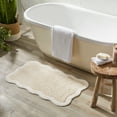 thumbnail image 2 of Mainstays by Becky G. & Alejandra 100% Cotton Scallop Bath Rug, Papyrus Beige, 20" x 34", 2 of 10
