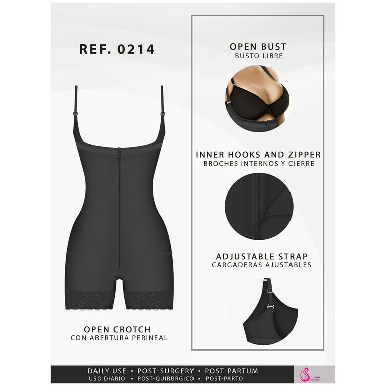 Fajas Salome 0214 | Mid Thigh Strapless Body Shaper for Dresses | Tummy  Control & Butt Lifting Shapewear for Dress