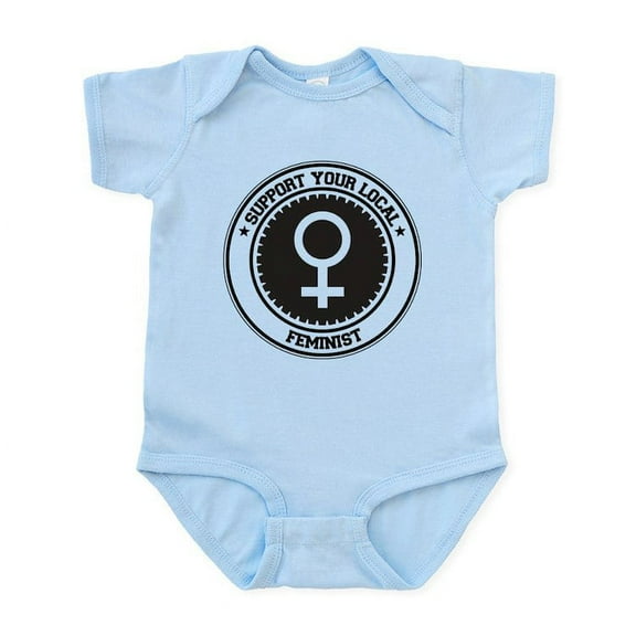 CafePress - Support Feminist Infant Bodysuit - Baby Light Bodysuit, Size Newborn - 24 Months